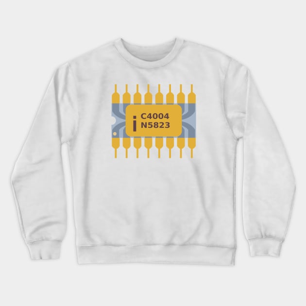 Intel 4004 Chip Crewneck Sweatshirt by Advent of Computing